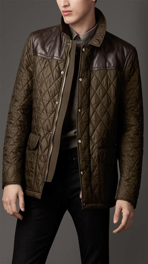 burberry leather jacket for men|Burberry denim jacket men.